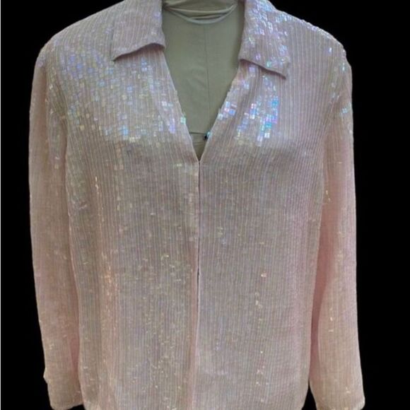 Sequin Jacket by Together.  Plus size 22.  Collared hook closure Swiftie Lover - Picture 2 of 13